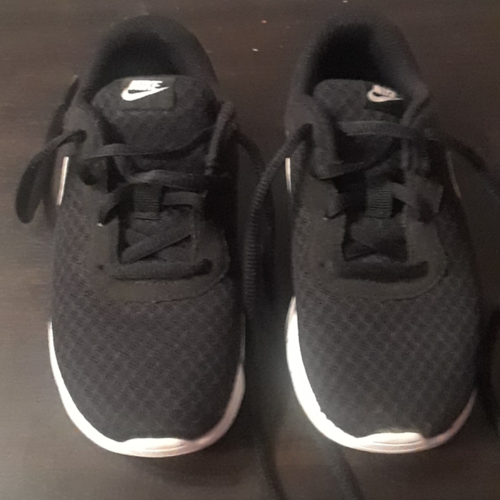 Black and white Nike sneakers